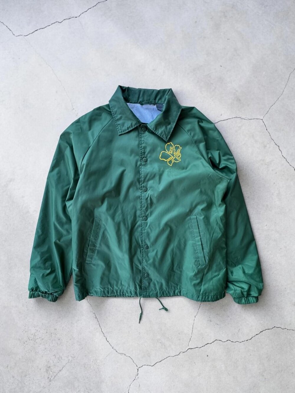 Reposado Tequila Promo Coach Jacket Forest Green Nylon Snap Front Men's L
